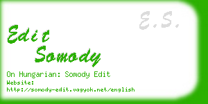 edit somody business card